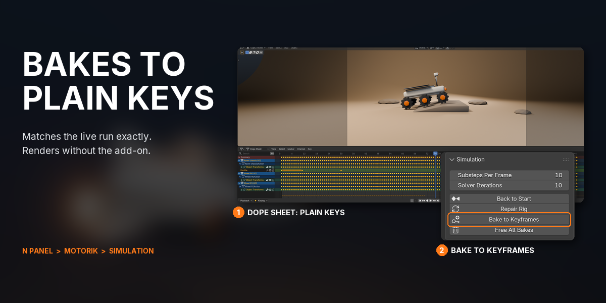 08 Bakes to plain keyframes