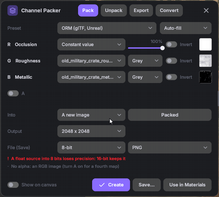 Channel Packer