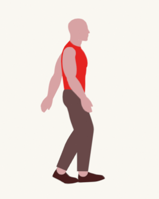 Tate walking in Blender