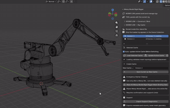 MMRR demonstration: Export Support Diagnostics