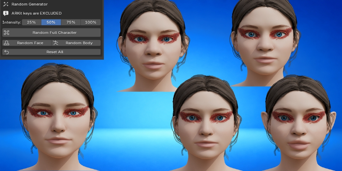 Female variations preview