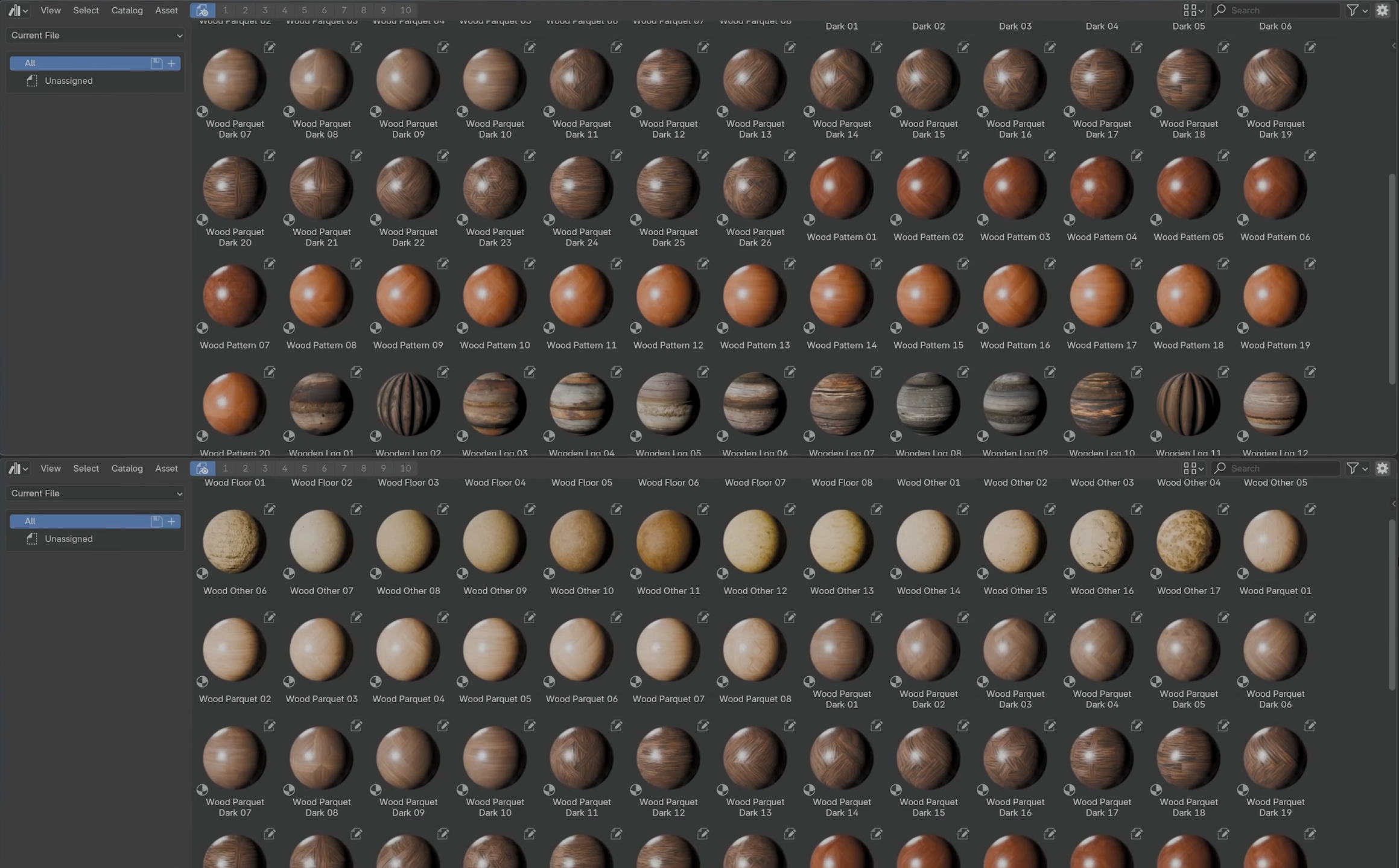 Materials V2 Asset Browser library