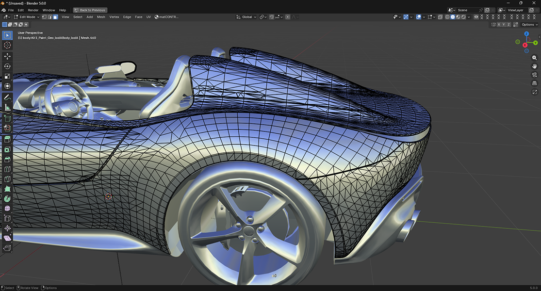 Edit mode, before