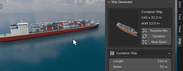 One click, a new ship
