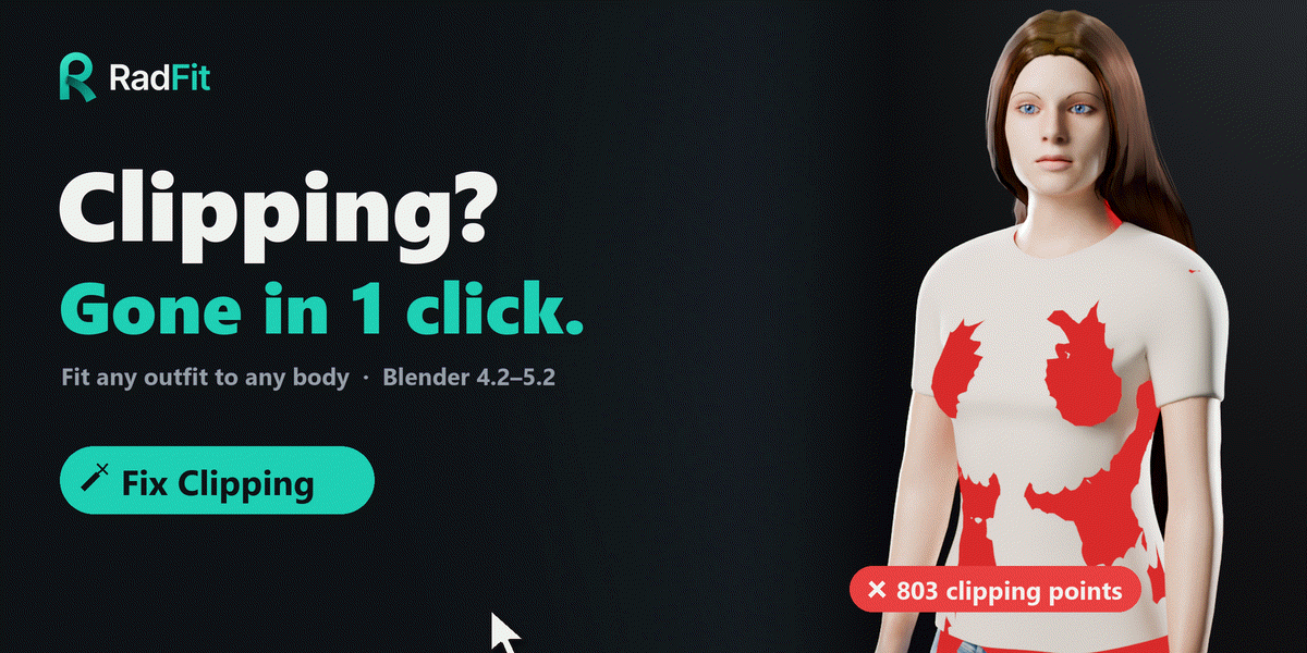 One click on Fix Clipping wipes the red clipping off a white tee