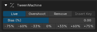TweenMachine interface in Super Graph Editor Tools