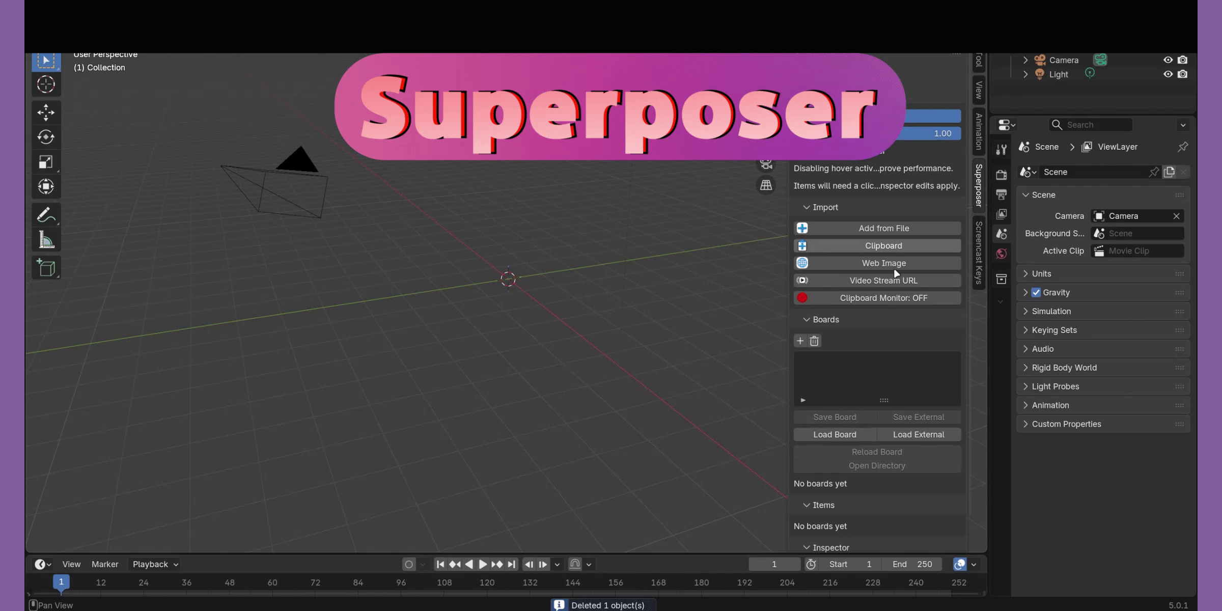 Superposer importing web GIFs into Blender