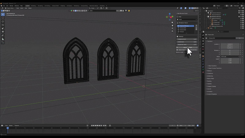 Multiple openings demo