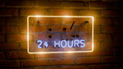 Real neon animations