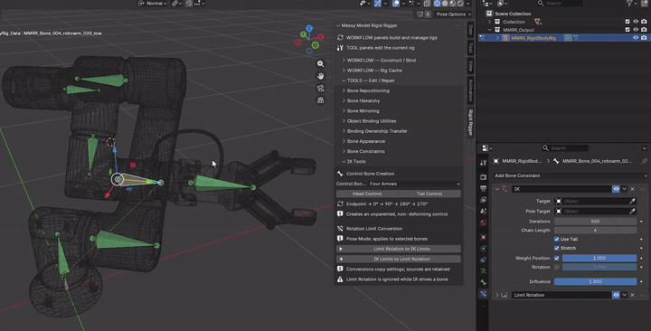 MMRR demonstration: Head / Tail Control