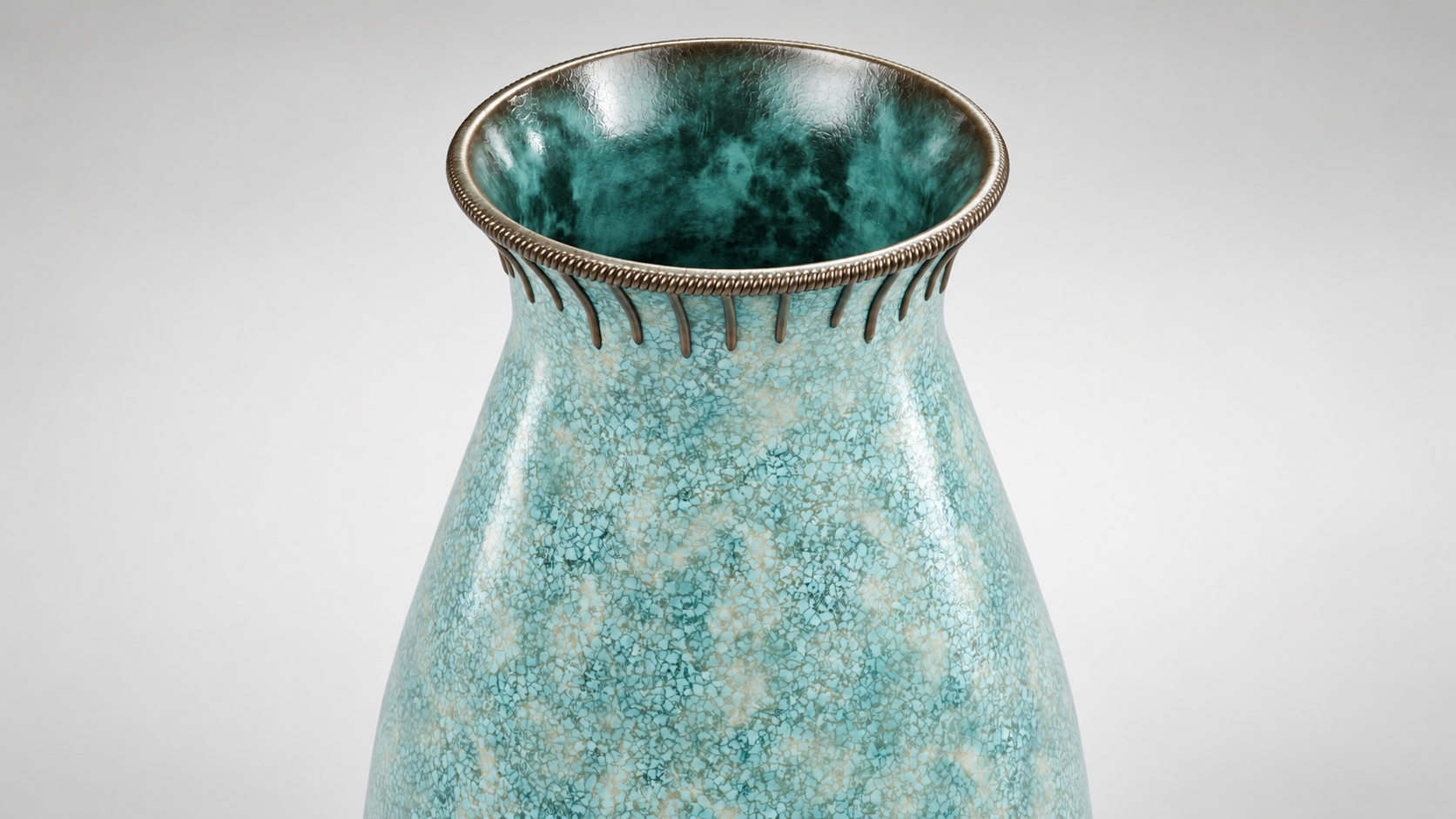 Decorative vase texture and surface detail