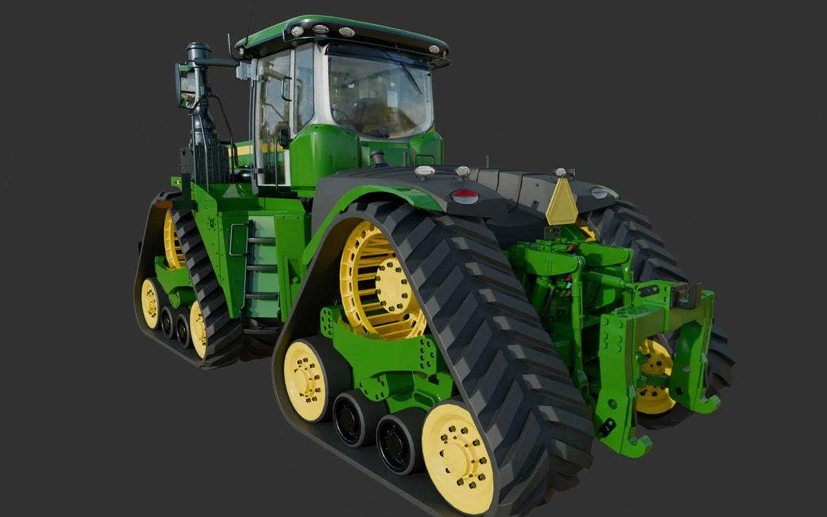 Tracked tractor assembly imported from Inventor