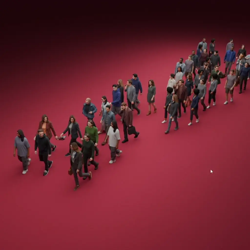 Showcasing the crowd generator feature