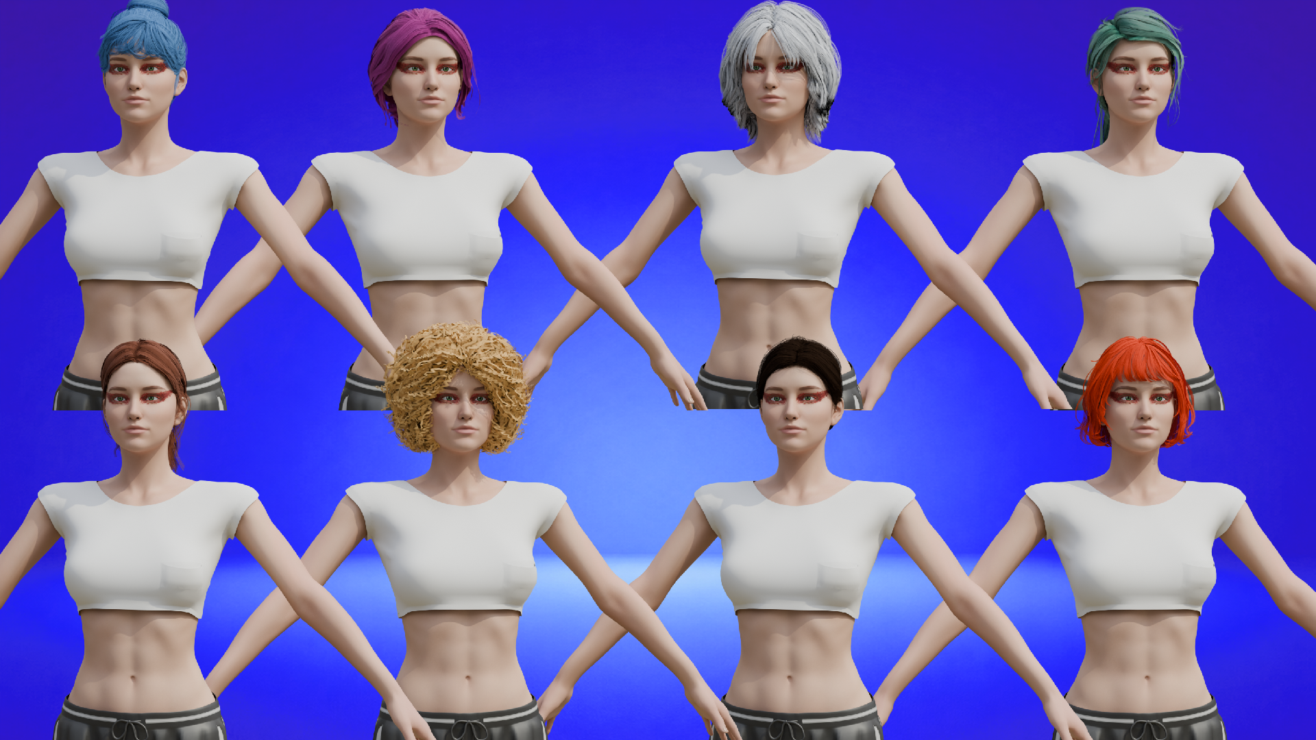 Female hairstyles preview
