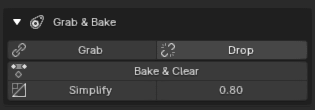 Grab and Bake interface in Super Graph Editor Tools