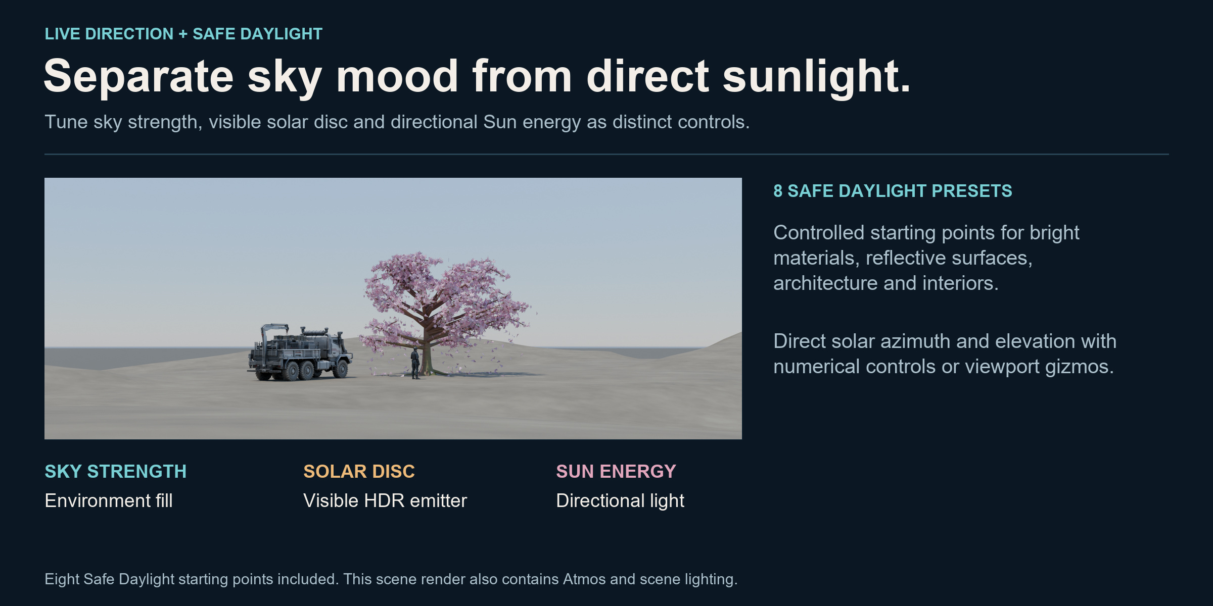 Safe Daylight controls and example scene