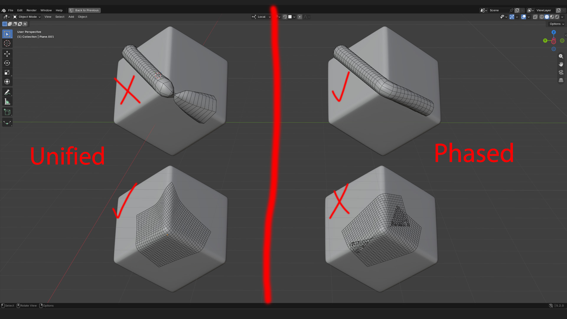 Phased, Guided, and Unified wrapping methods