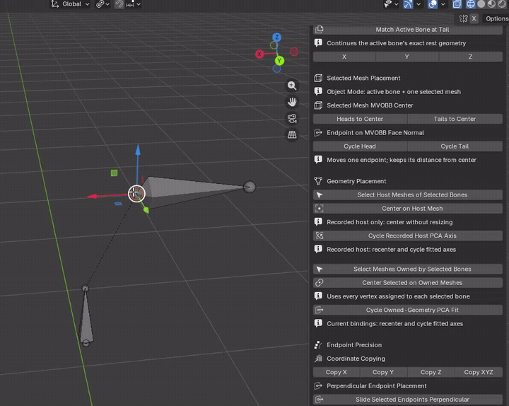 MMRR demonstration: Slide Selected Endpoints Perpendicular