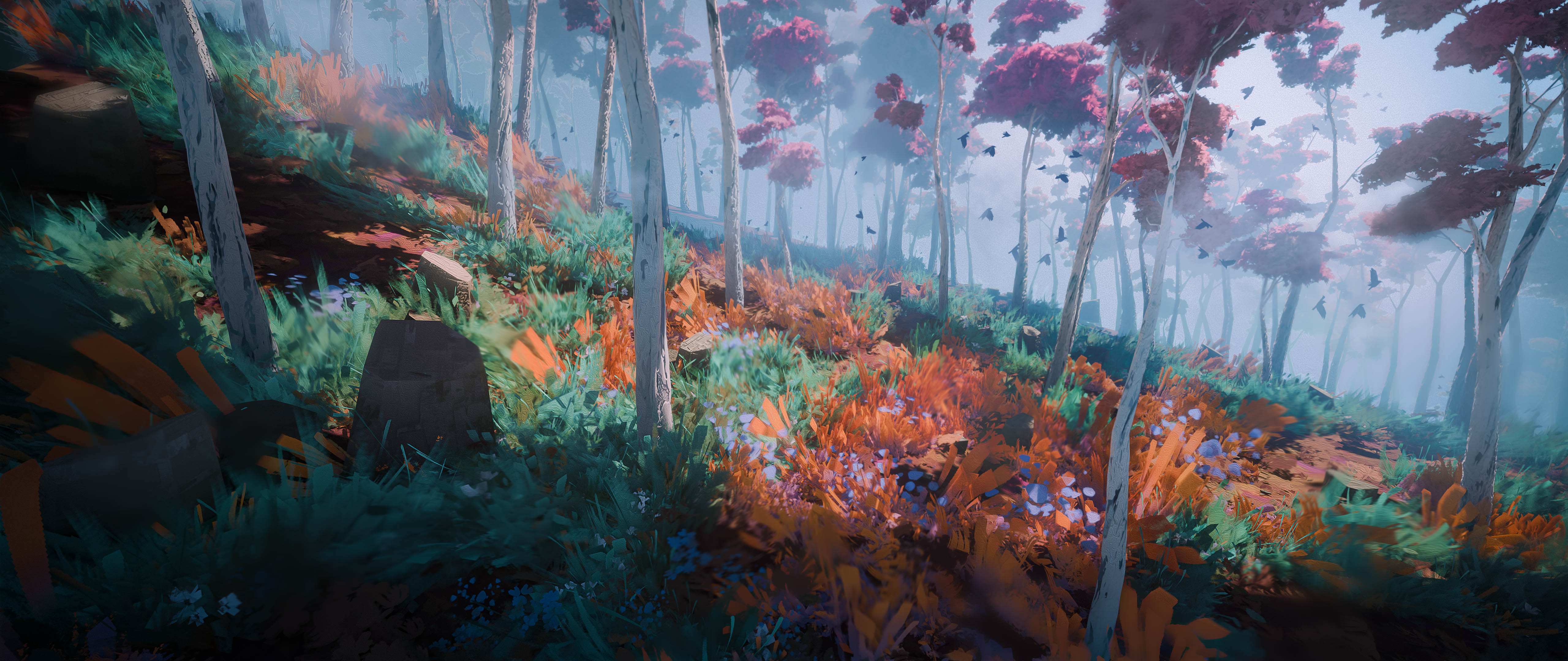 Stylized forest artwork 3