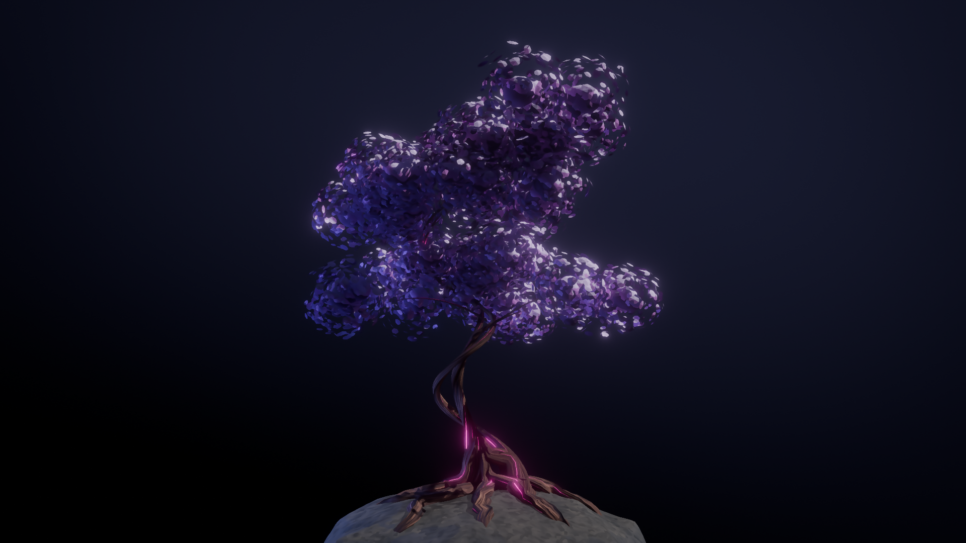 Violet foliage with magenta accents.