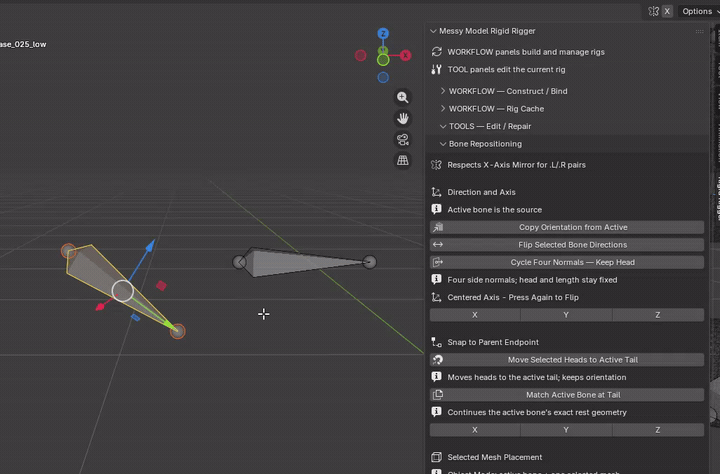 MMRR demonstration: Centered Axis - X / Y / Z