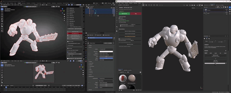 Material Sync SP to Blender