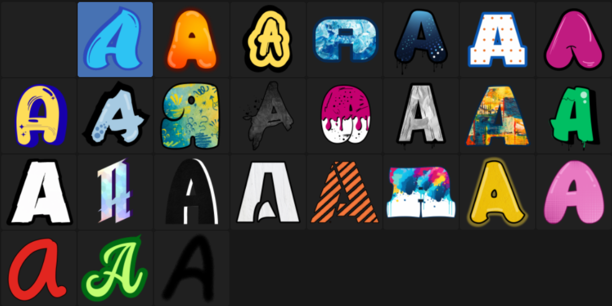 Available Fonts