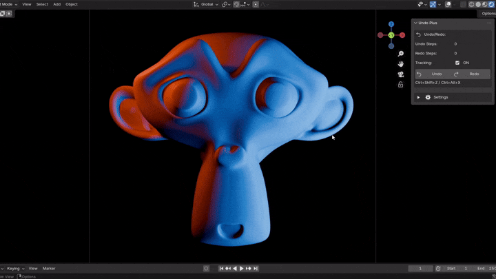 Undo Plus GIF demo
