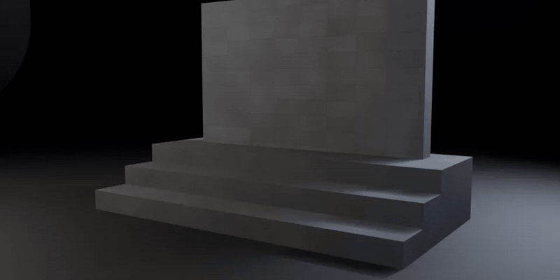 Rubble that lands on your scene