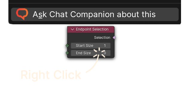 User Interface Help in Chat Companion
