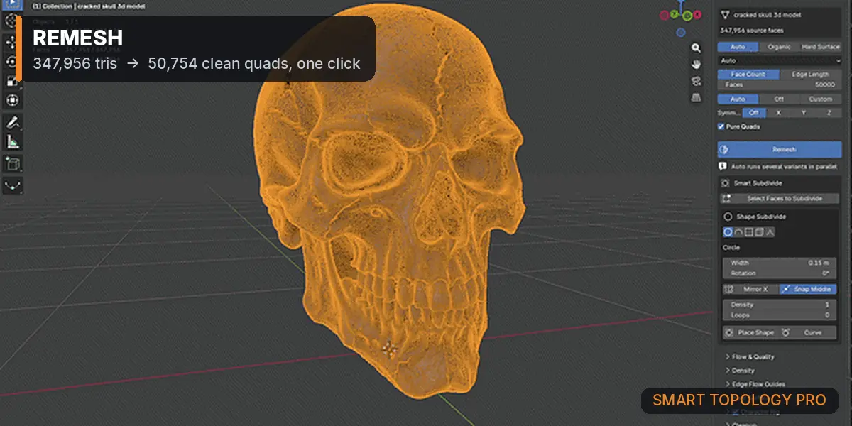 Remesh: before and after