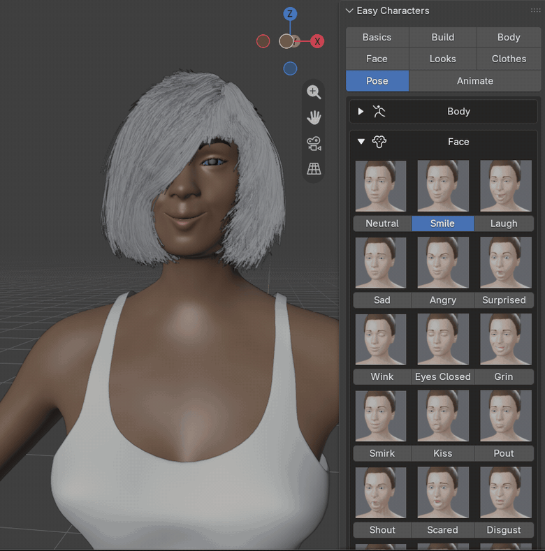 Easy Characters: face expressions