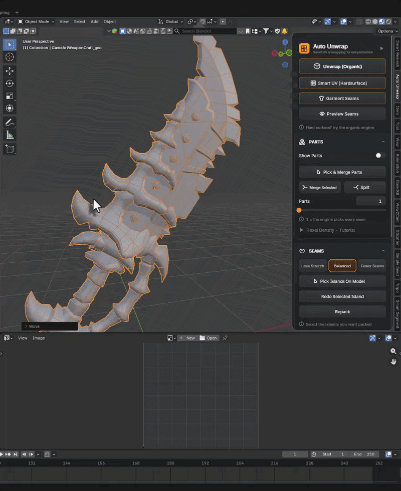Low-poly unwrapped in seconds