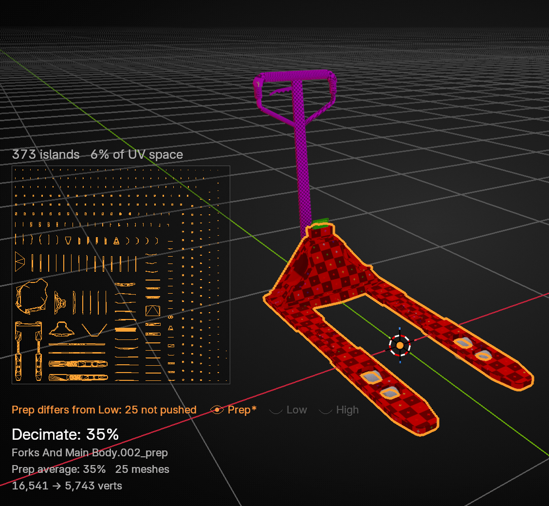 N-Gone Pro UV modifier unwrapping live as the mesh changes