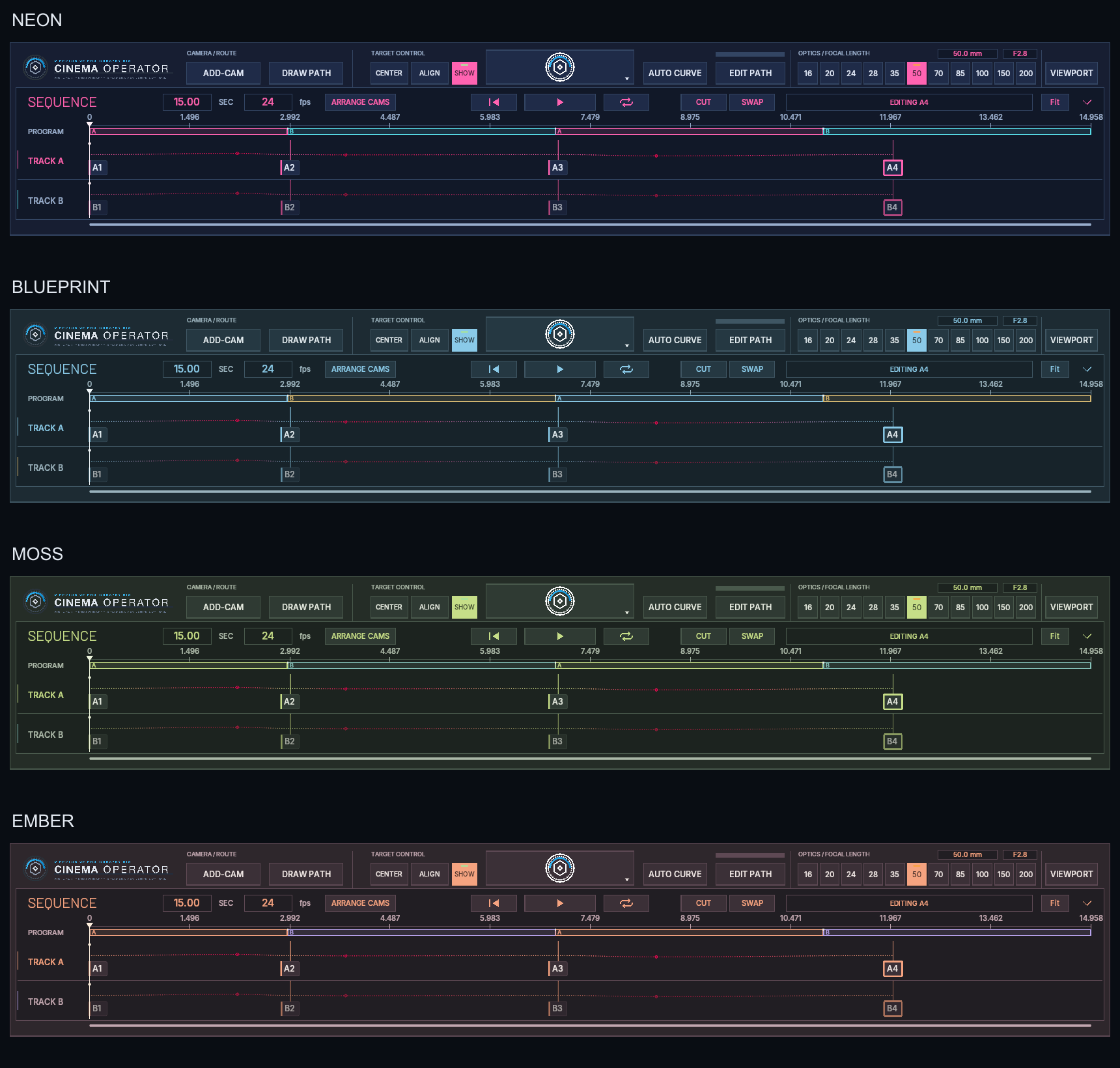 Current CinemaOperator console skins, group 3