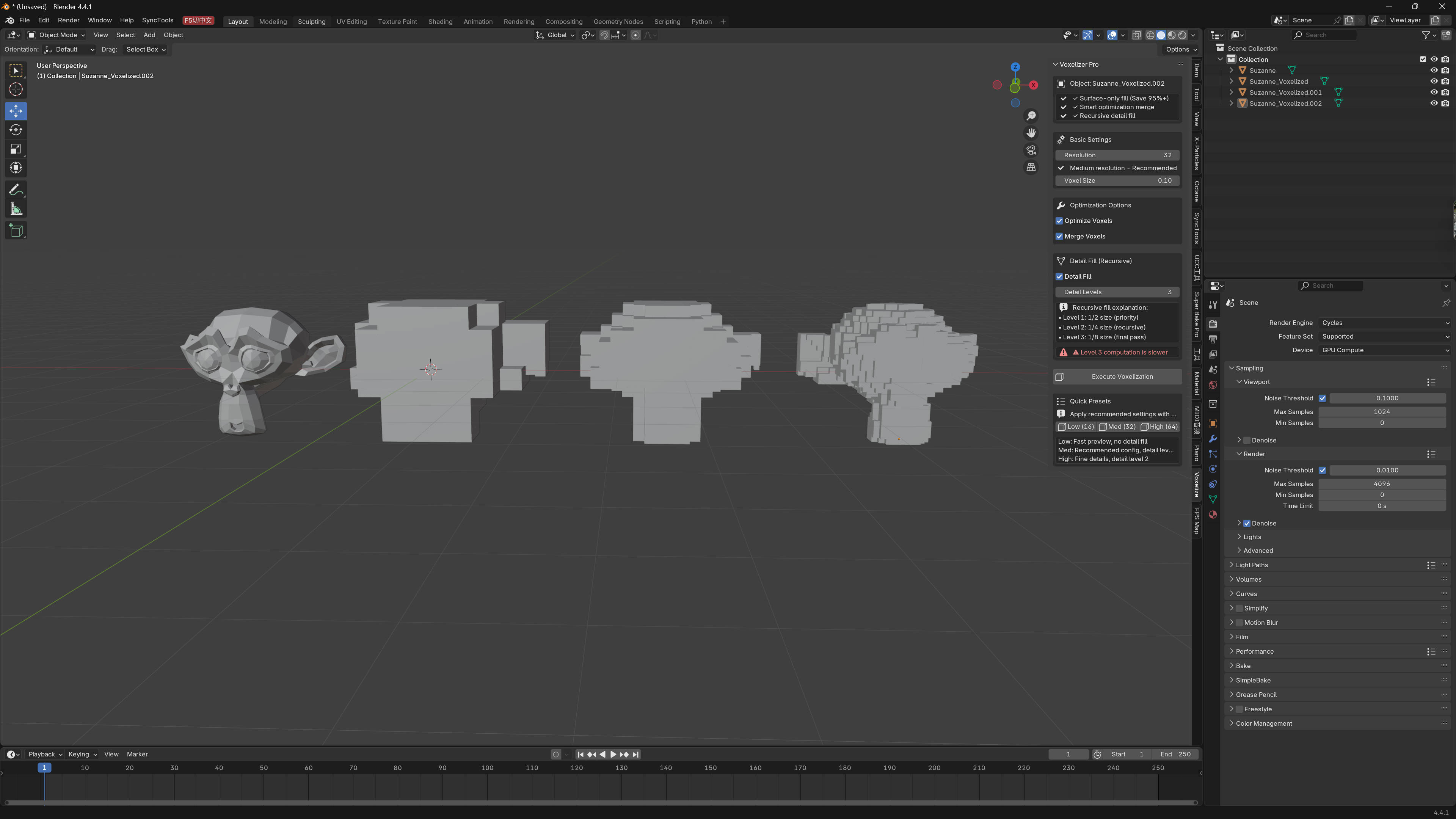Voxelizer Pro — Mesh Voxelization for Blender - Superhive (formerly ...