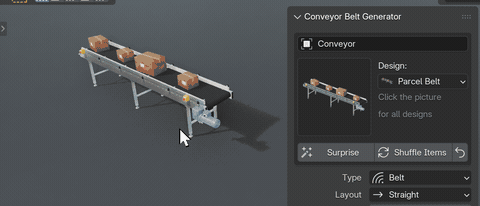 One click, a new conveyor