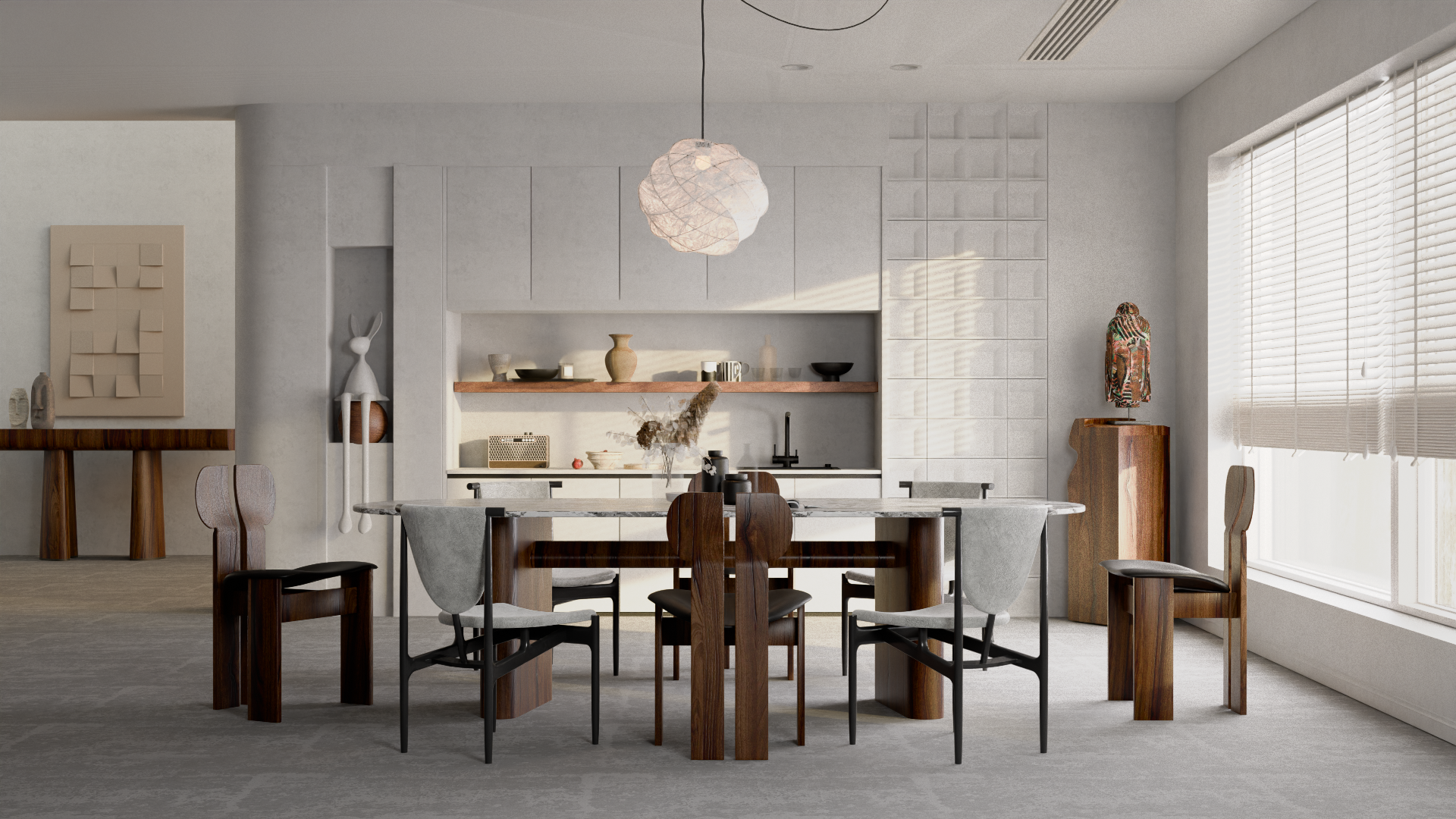 Imported SketchUp model rendered in Blender