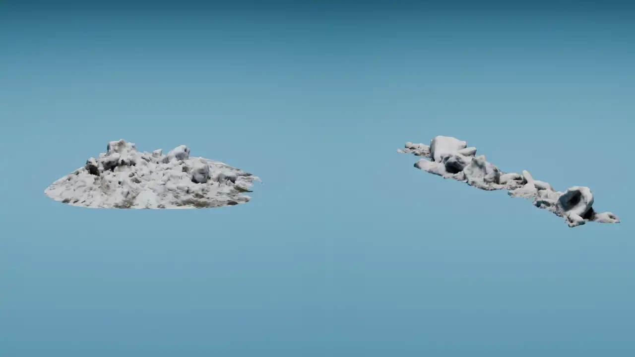 Showcase of scenes created with botaniq assets