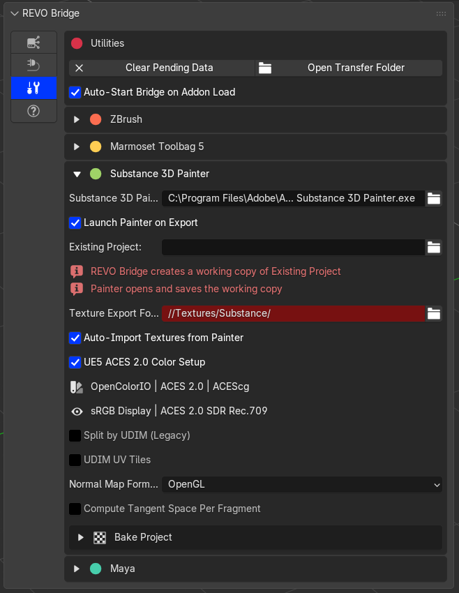 Substance 3D Painter settings