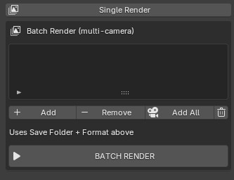 Batch render section before adding cameras