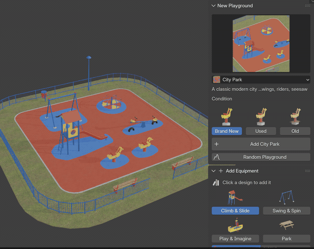 One click, a whole playground