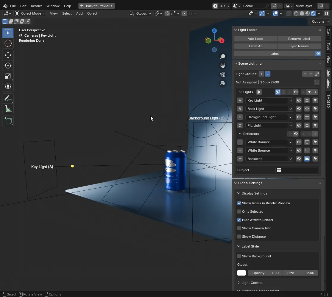 Light Labels workflow preview 1 — earlier interface
