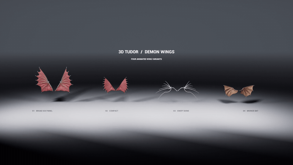 Animated demonstration from the Demon Wing Generator preview set.