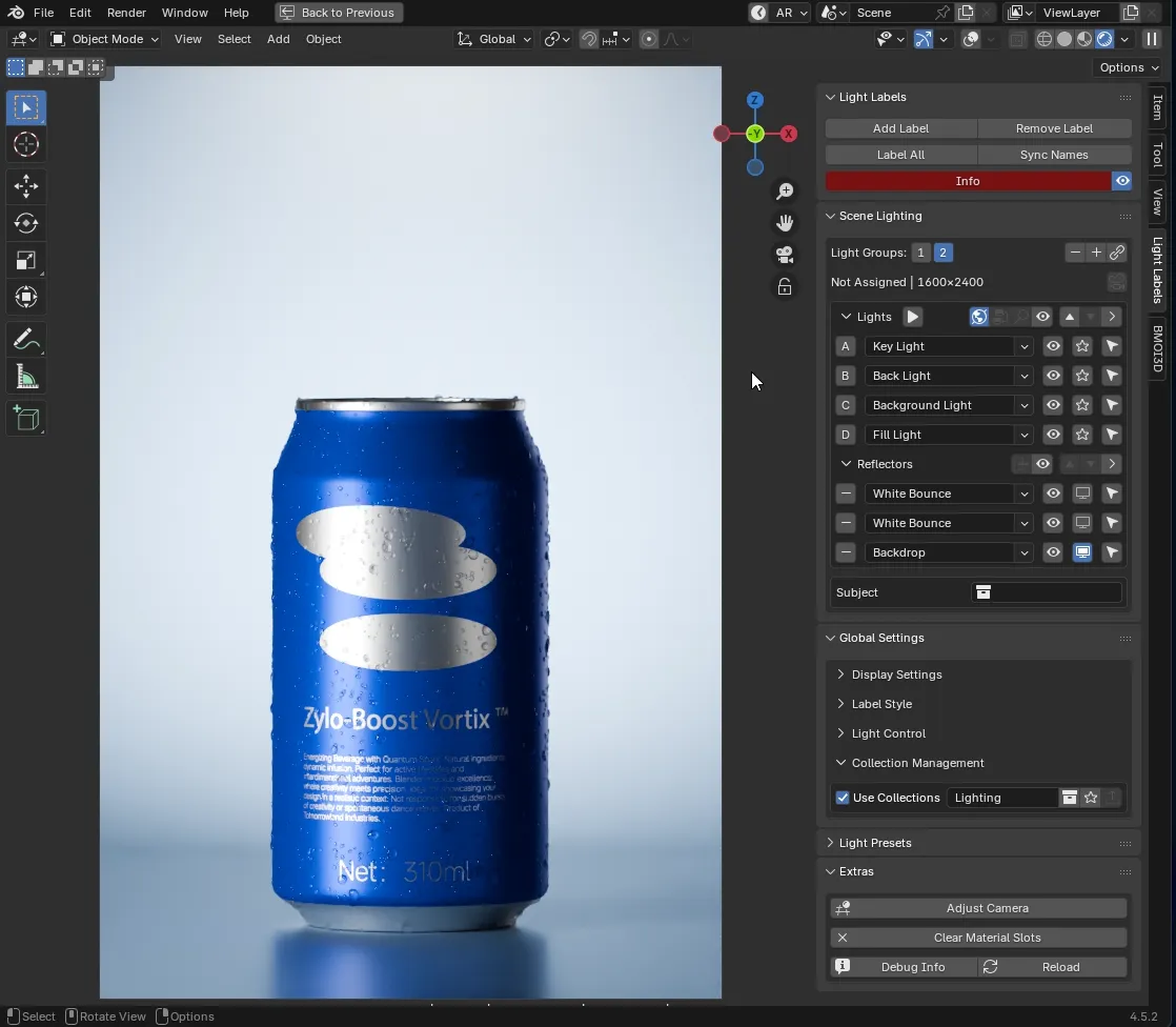 Light Labels workflow preview 2 — earlier interface