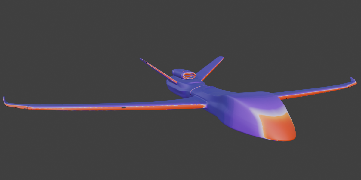 Drone texture bake pressure map