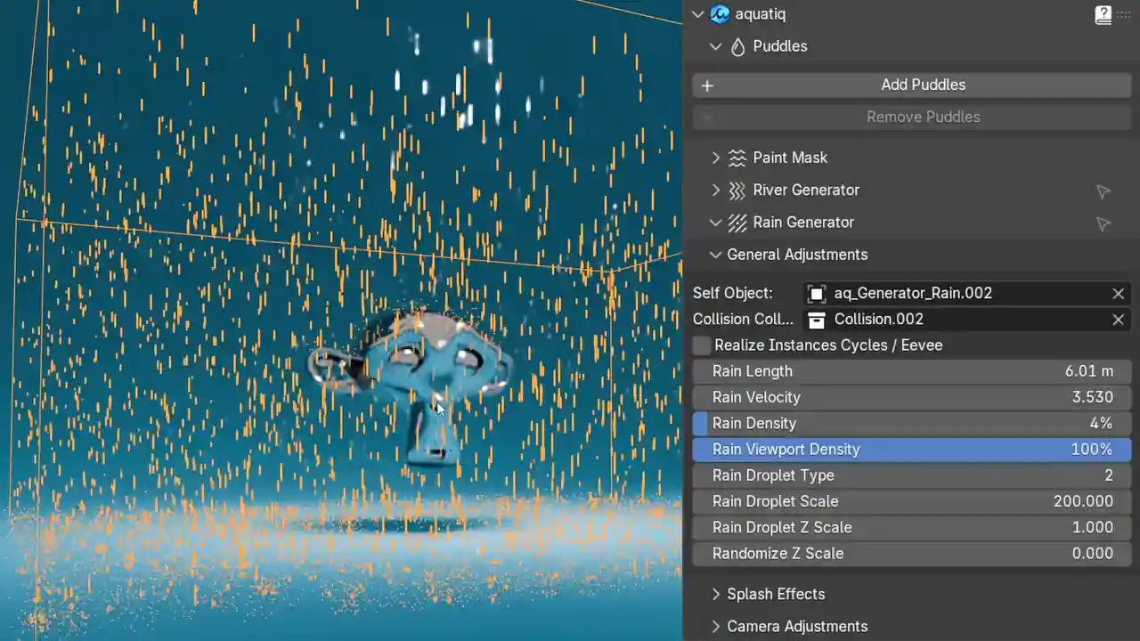 Rain generator demonstration