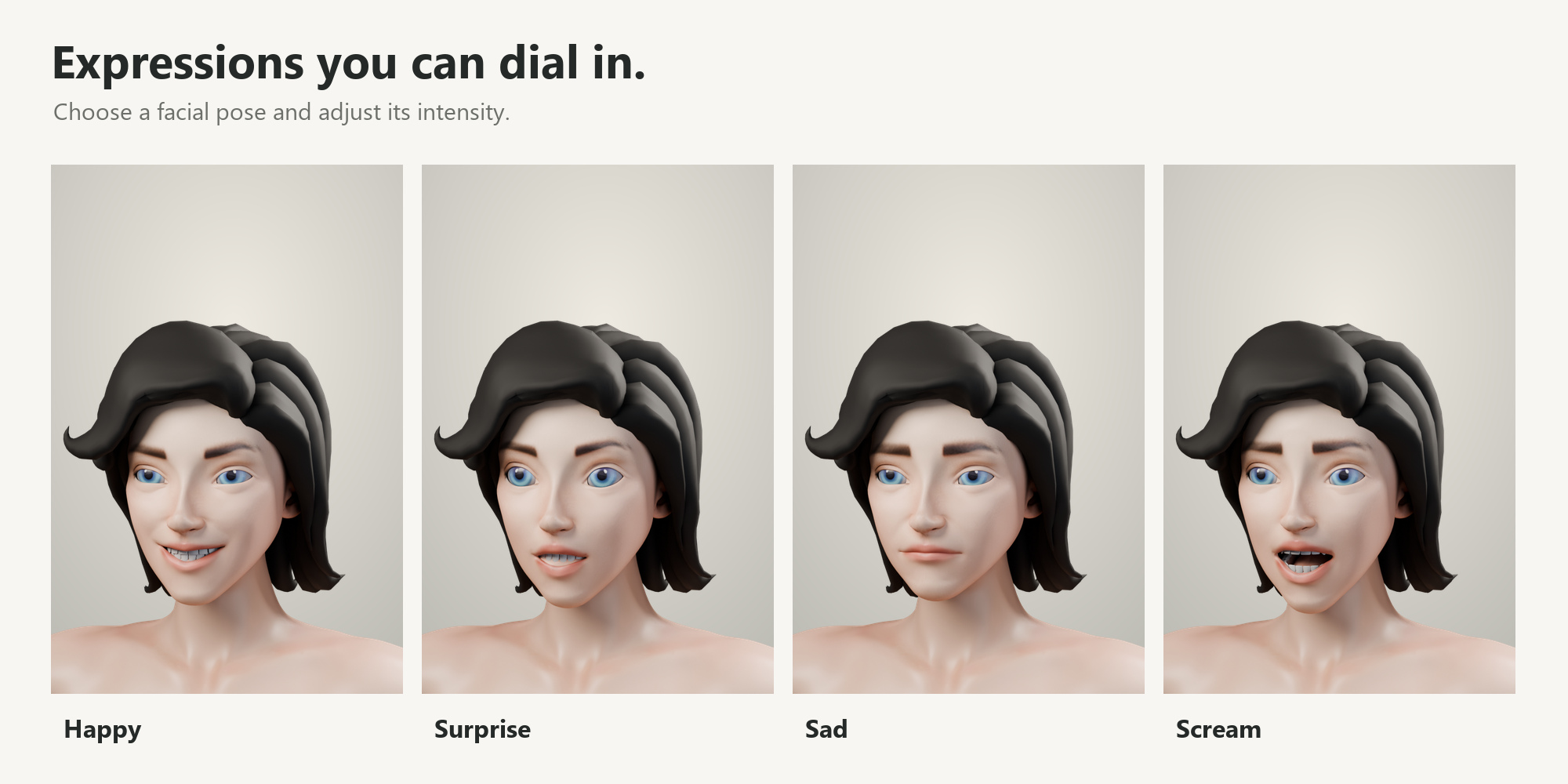 Four expression examples