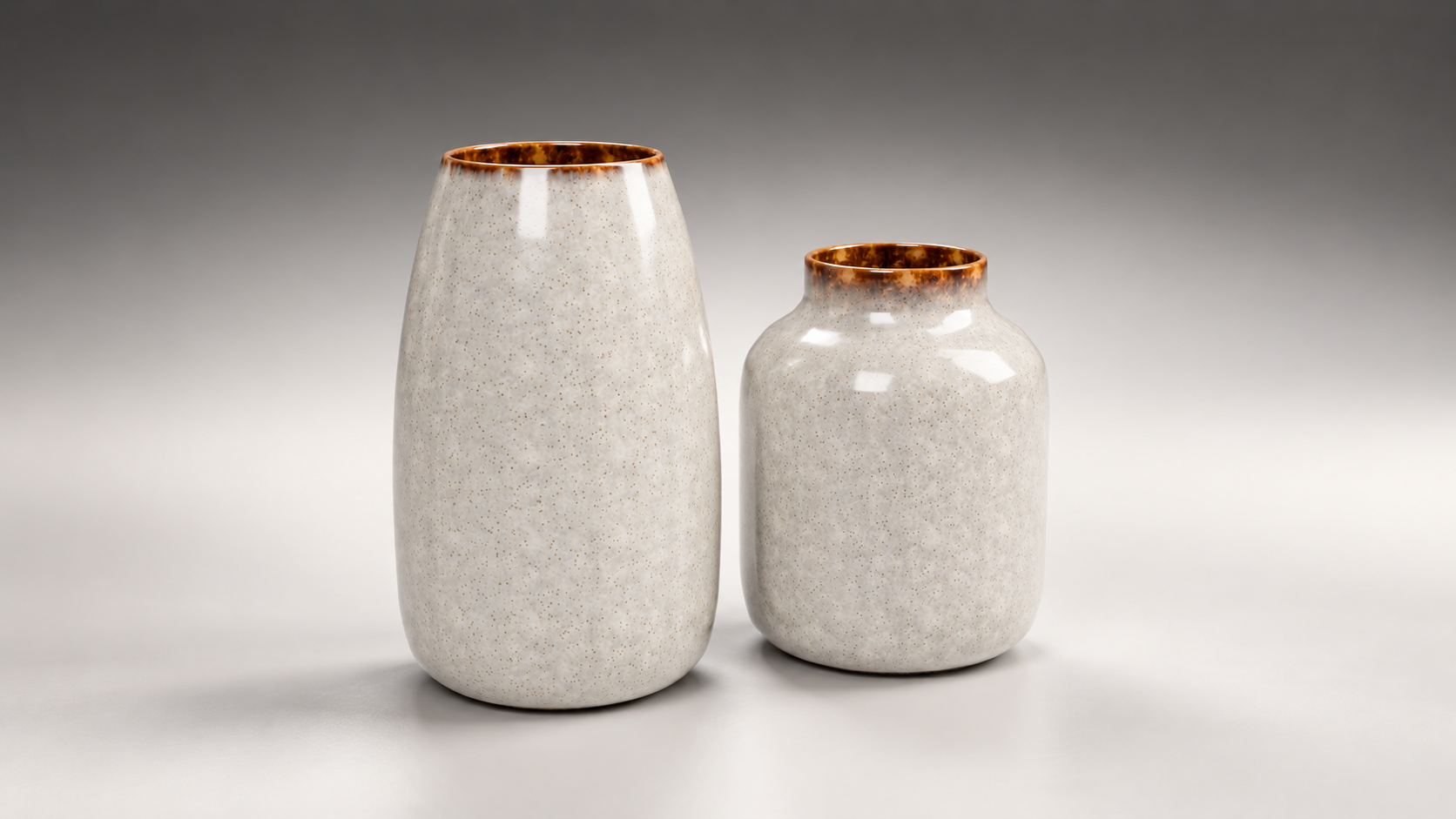 Coordinated decorative vase 3D sets