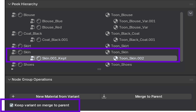 Merge Keep Variant On